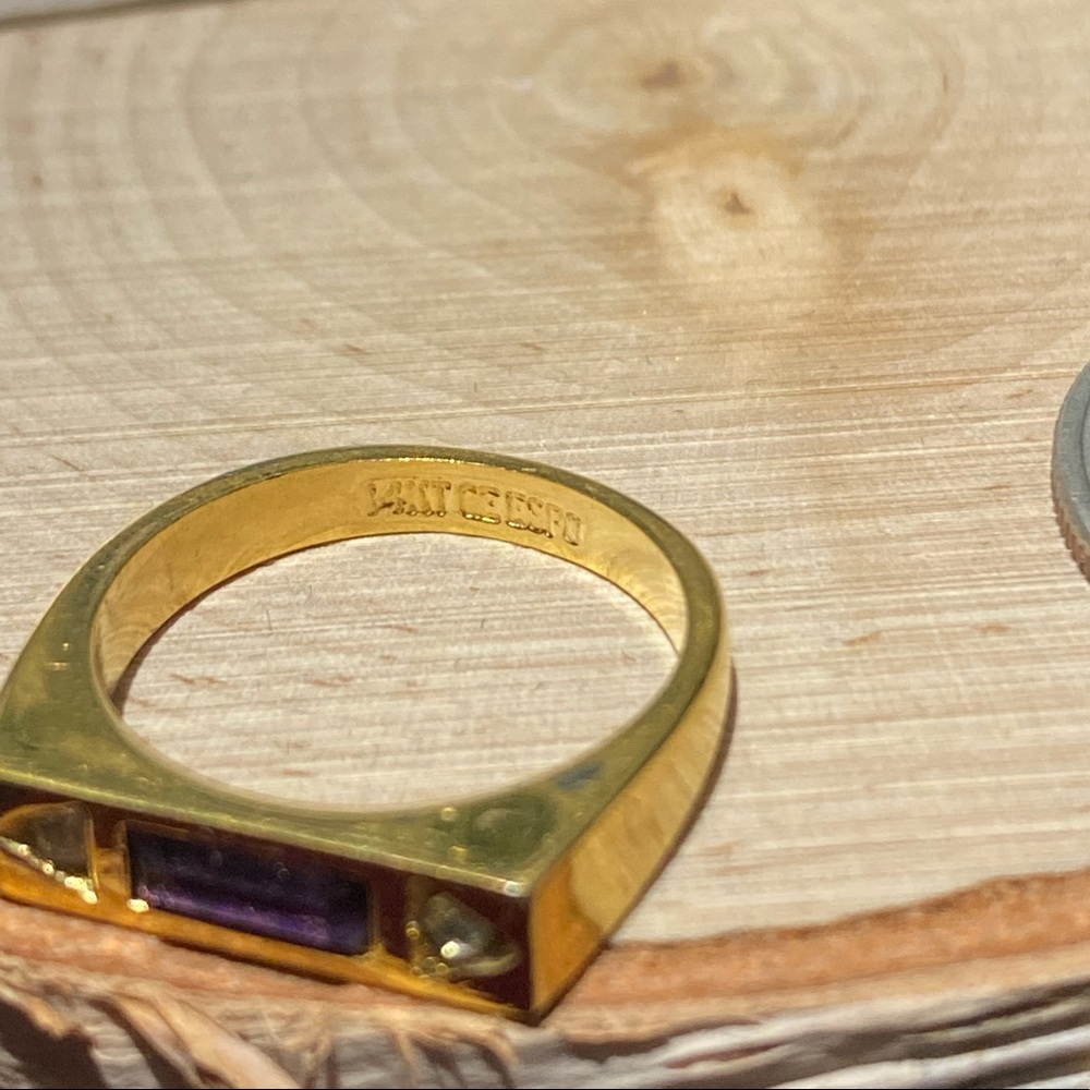 2 Stackable Goldtone Rings - image 7